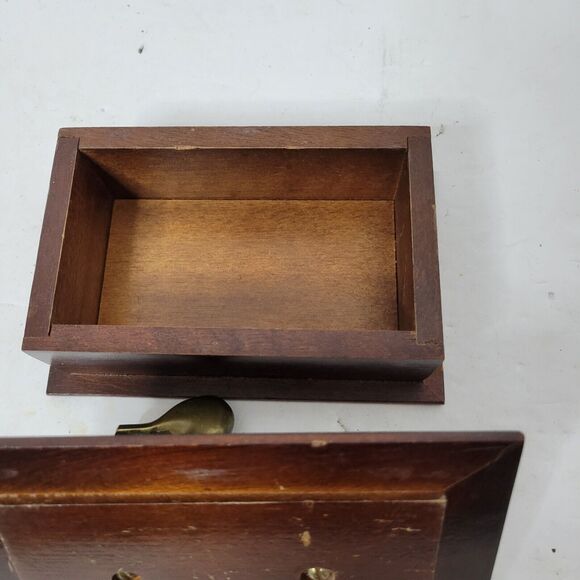 Vintage Brass and Wood Hand Crafted Box Made in Taiwan Rosential Netter - Picture 13 of 16